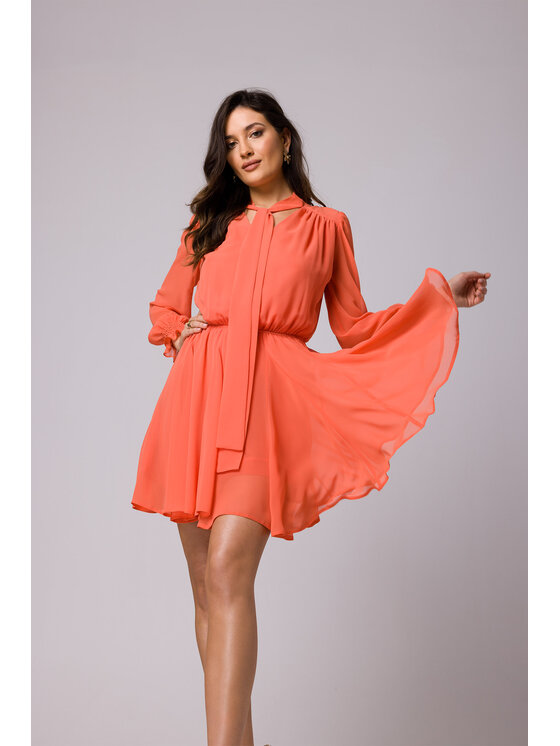 Makover Makover Vestito da giorno K168 Arancione Regular Fit