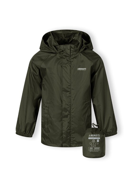 minoti minoti Kurtka przeciwdeszczowa 27KMJACKET3 Khaki Regular Fit