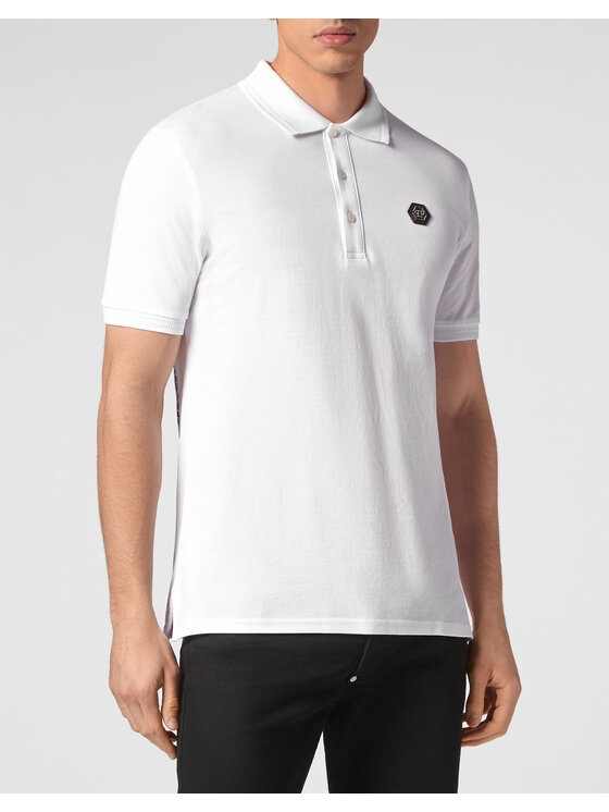PHILIPP PLEIN PHILIPP PLEIN Polo 1727 Bianco Slim Fit