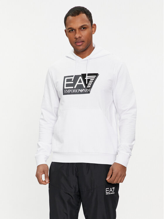 EA7 Emporio Armani EA7 Emporio Armani Felpa 3DPM62 PJ05Z 1100 Bianco Regular Fit