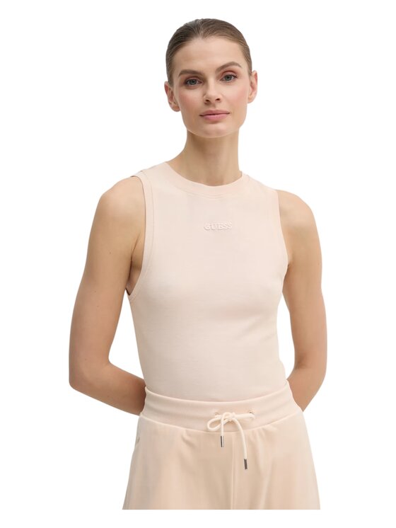 Guess Active Guess Active Top V5RP14KCOI1-A13W Beige Regular Fit