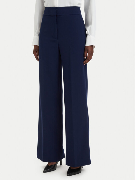 HUGO Pantaloni din material Himia-1 50566604 Bleumarin Wide Leg