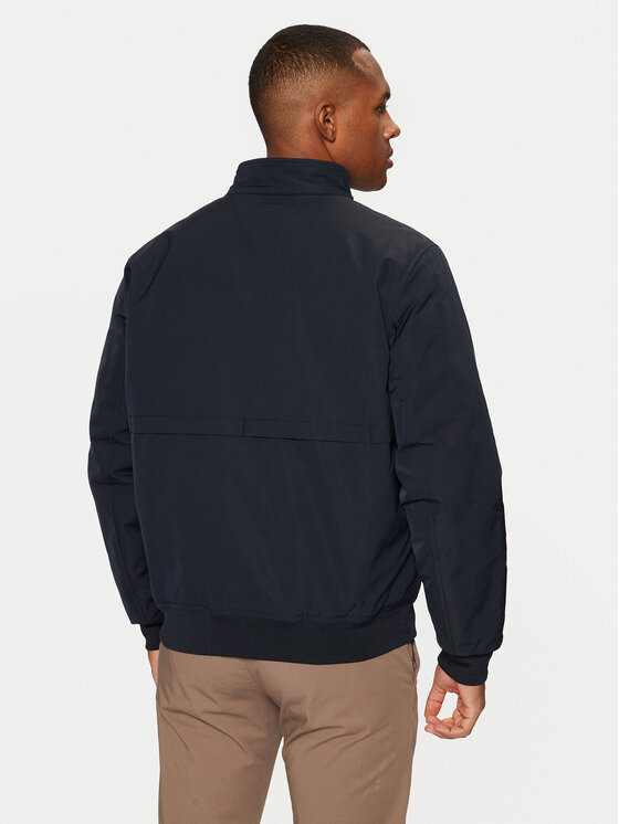 Tommy Hilfiger Tommy Hilfiger Bunda pro přechodné období Harrington MW0MW37647 Tmavomodrá Regular Fit
