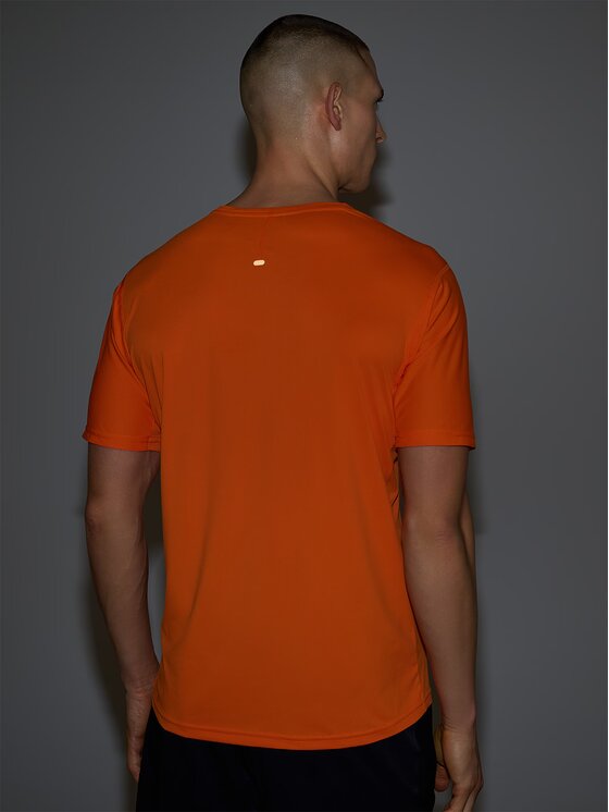 4F 4F Cyklistické tričko 4FWSS25TFTSM1434-70S Oranžová Regular Fit