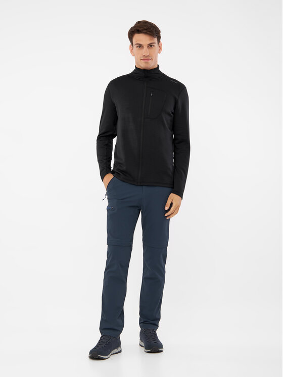 Viking Viking Bluza Admont Full Zip Man Czarny Regular Fit