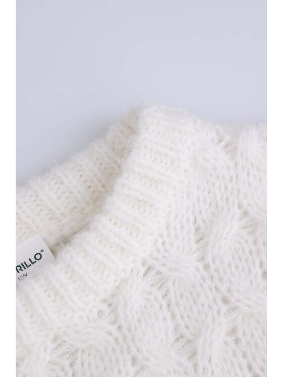 Coccodrillo Coccodrillo Sweter ZC4172102SGJ-003 Écru Regular Fit