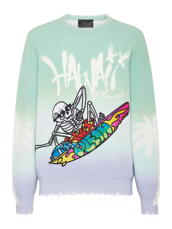 PHILIPP PLEIN PHILIPP PLEIN Sweter 3269 Kolorowy Regular Fit