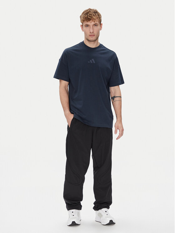 adidas adidas T-shirt ALL SZN JX5080 Tamnoplava Loose Fit