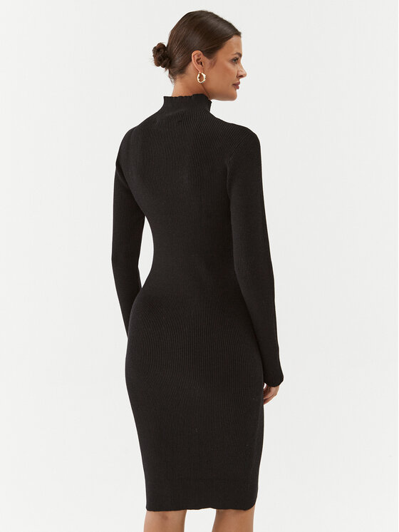 Silvian Heach Silvian Heach Trikotāžas kleita GPA23347VE Melns Slim Fit