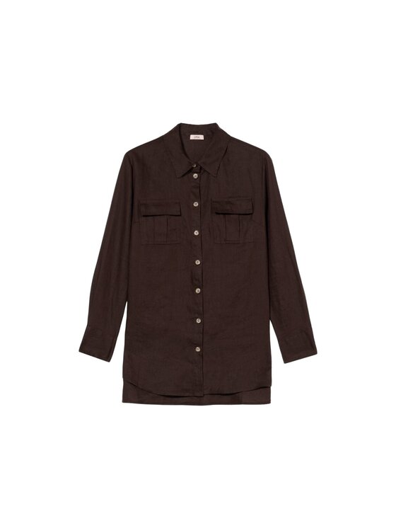Oltre Oltre Camicia 5197J000751N022 Marrone Over Fit