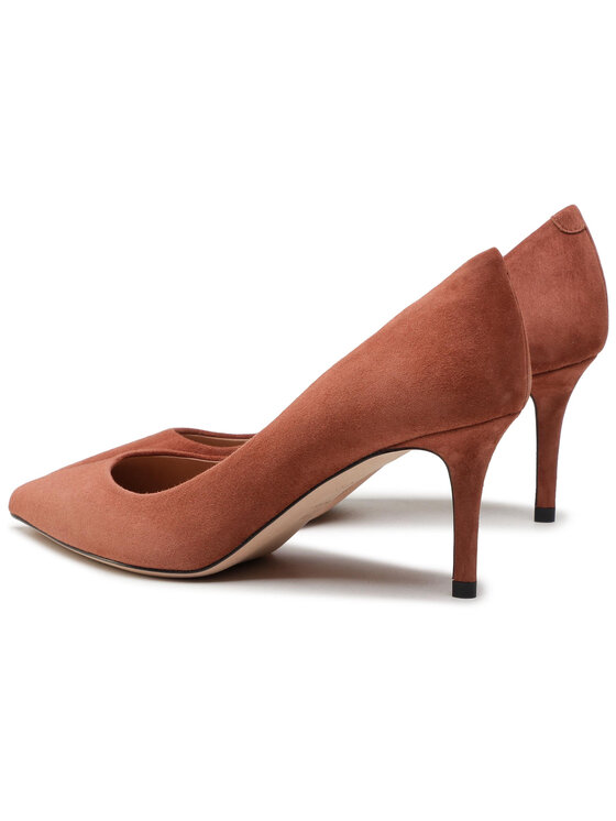 BOSS BOSS Čevlji z visoko peto Eddie Pump 70-S 50389099 10199283 01 Rjava