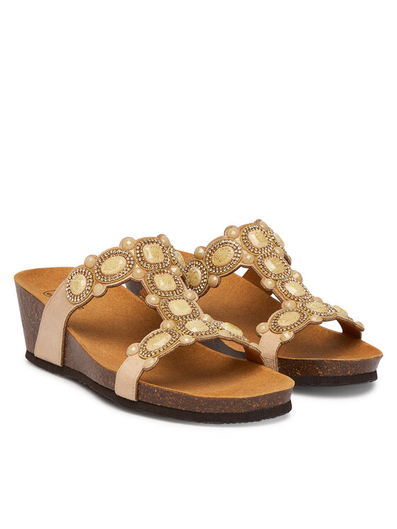 Scholl Scholl Plätud Zanzibar T-Bar MF00809 Beež