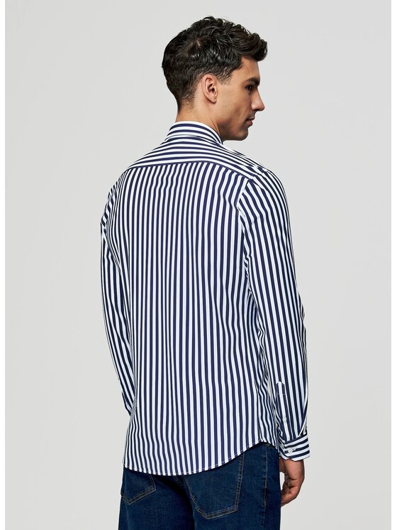Pako Lorente Pako Lorente Koszula P26SF-1X-064 Granatowy Slim Fit