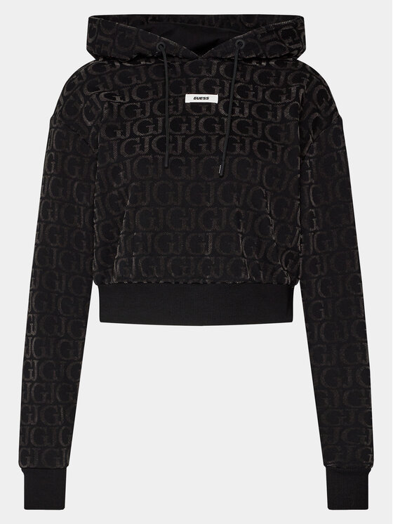 Guess Guess Μπλούζα Gj Logo V4RQ14 KC2W0 Μαύρο Regular Fit