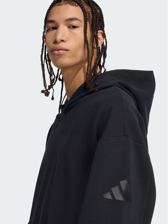 adidas adidas Bluza 154391 Czarny Loose Fit