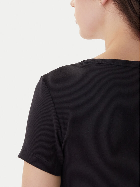 Tommy Jeans Tommy Jeans T-shirt Essential DW0DW17385 Nero Slim Fit