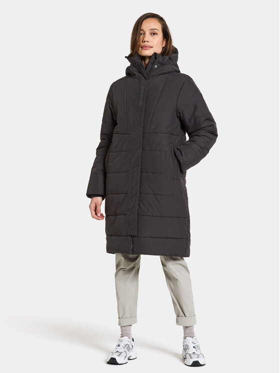 Didriksons Didriksons Parka Moira Wns Parka 504944 Czarny Regular Fit