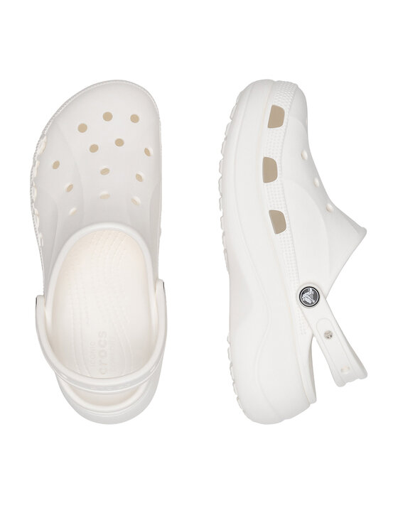 Crocs Crocs Ciabatte BAYA PLATFORM CLOG 208186-100 Bianco