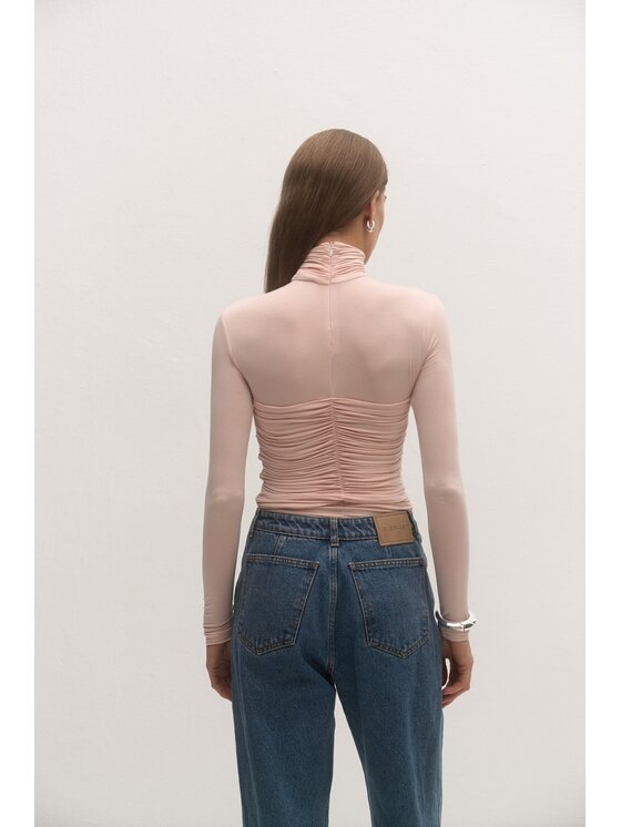 Le Collet Le Collet Body ELEONORE Różowy jasny Slim Fit