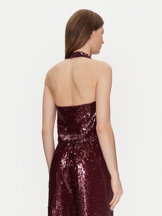 Haveone Haveone Top RGE-M035 Bordo rdeča Regular Fit