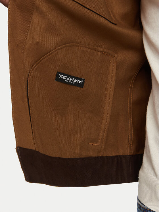 Dolce&Gabbana Dolce&Gabbana Bunda pro přechodné období G9BJFT GI513 Hnědá Regular Fit