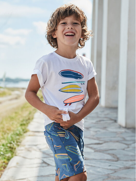 Mayoral Mayoral Completo T-shirt e pantaloncini 3604 Blu Regular Fit