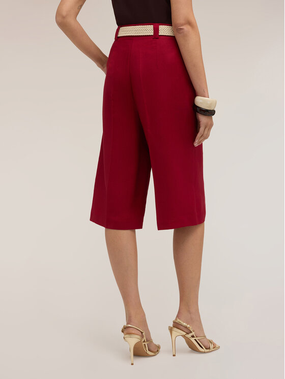 Motivi Motivi Pantaloncini di tessuto P00WQ004581N0Z6 Bordeaux Flare Fit