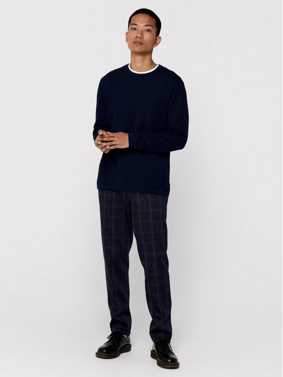 Only & Sons Only & Sons Sweater Panter 22016980 Sötétkék Regular Fit