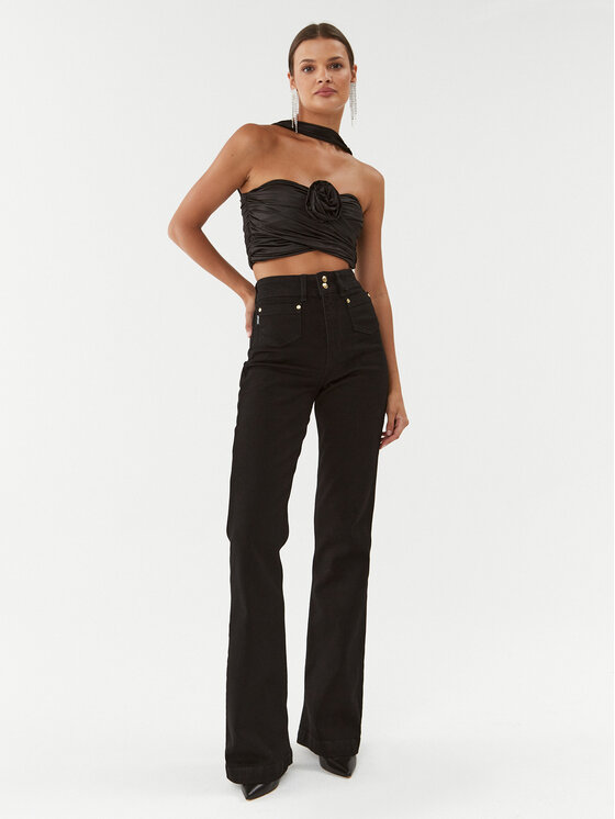 ROTATE ROTATE Top Coated 111021100 Schwarz Cropp Fit