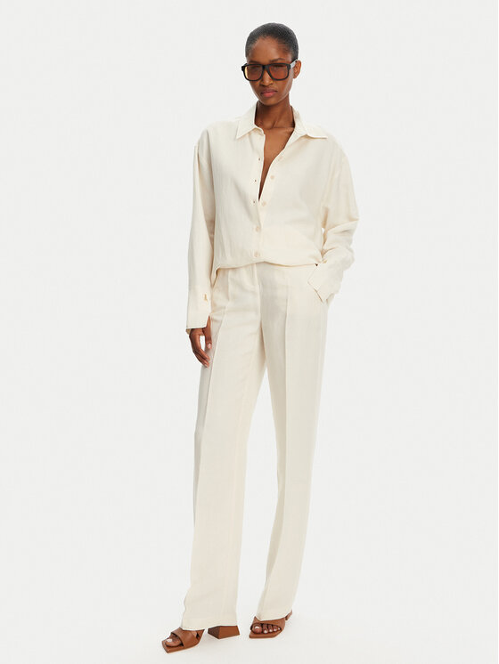 Patrizia Pepe Patrizia Pepe Cămașă 2C1602 A052 B823 Écru Regular Fit