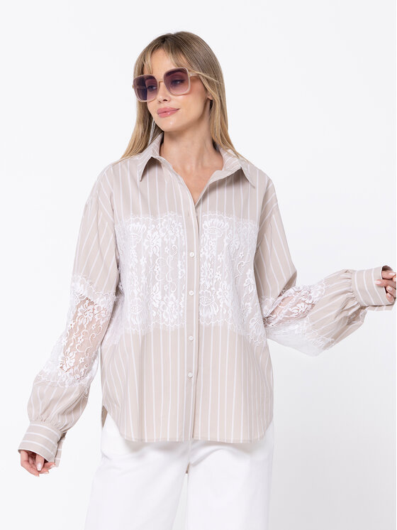 LIDIA KALITA LIDIA KALITA Koszula Dorothy Biały Loose Fit