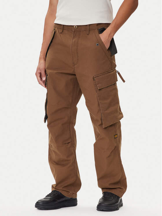 G-Star Raw G-Star Raw Παντελόνι υφασμάτινο R-3N D25224-D191 Καφέ Straight Fit