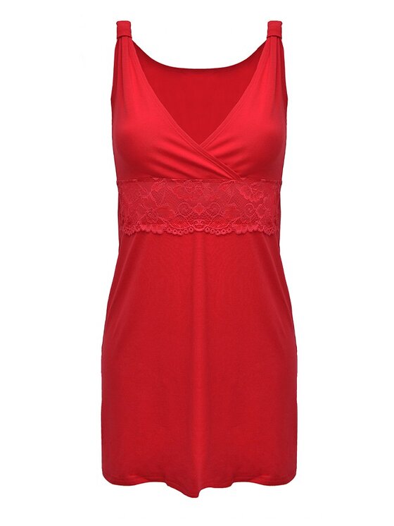 DKaren Lingerie DKaren Lingerie Halka Stefania Czerwony Classic Fit