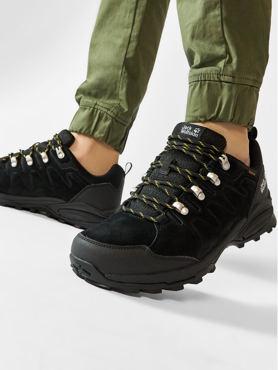 Jack Wolfskin Jack Wolfskin Παπούτσια πεζοπορίας Refugio Texapore Low M 4049851 Μαύρο