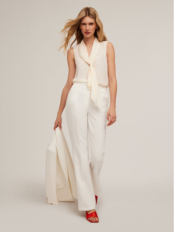 Motivi Motivi Blusa 2778W000703N011 Bianco Regular Fit