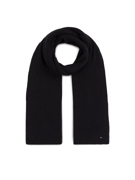 Tommy Hilfiger Tommy Hilfiger Szalik Essential Flag Scarf AW0AW15348 Czarny