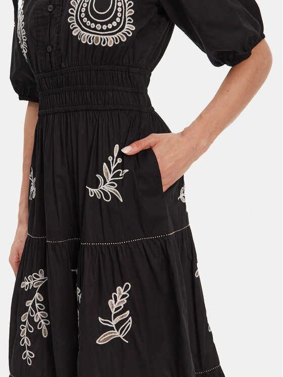 Pepe Jeans Pepe Jeans Haljina za svaki dan Destiny PL953743 Crna Regular Fit