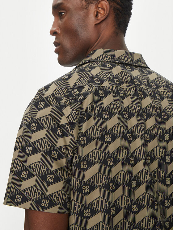 HUGO HUGO Krekls Ellino 50539705 Melns Relaxed Fit