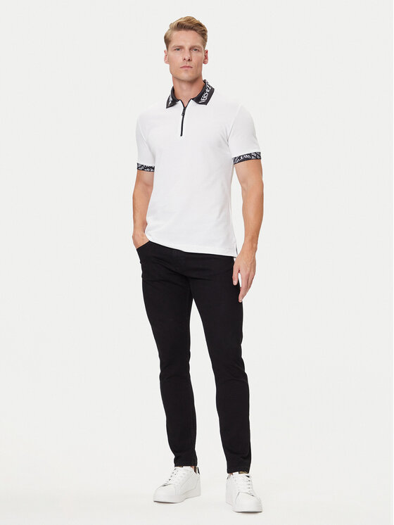 Versace Jeans Couture Versace Jeans Couture Polo 79GAGT02 CJ01T Biały Regular Fit
