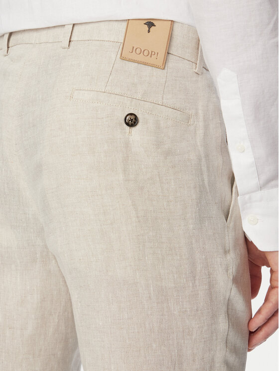 JOOP! JOOP! Spodnie garniturowe Hank 30102982 Beżowy jasny Slim Fit