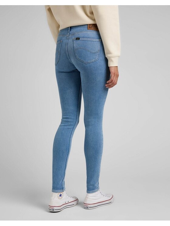 Lee Lee Jeansy SCARLETT Niebieski Skinny Fit