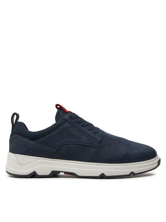 Tommy Hilfiger Snīkeri Nubuck Mix Hybrid Shoe FM0FM05092 Tumši zils