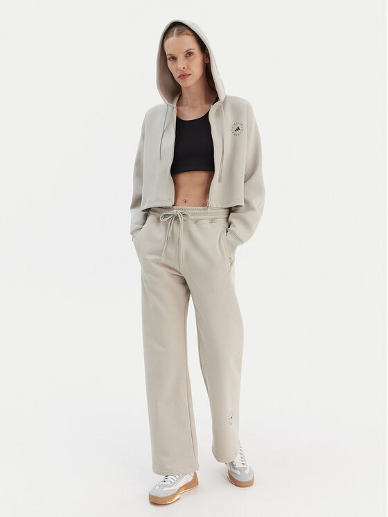 adidas by Stella McCartney adidas by Stella McCartney Spodnji del trenirke JW4662 Siva Straight Leg