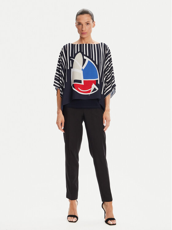 Joseph Ribkoff Joseph Ribkoff Bluse 251180 Dunkelblau Relaxed Fit