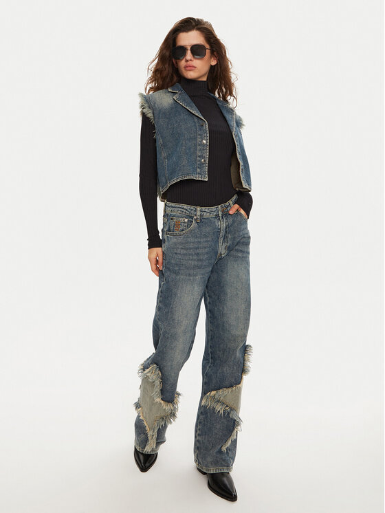 One Teaspoon One Teaspoon Τζιν 26510 Μπλε Wide Leg