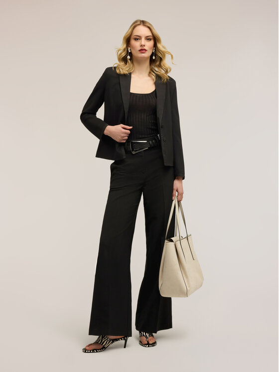 Motivi Motivi Pantaloni di tessuto P046Q004386N033 Nero Over Fit