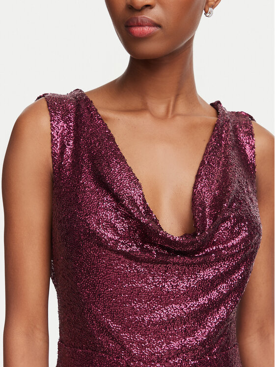 Rinascimento Rinascimento Rochie de seară CFC0130471003 Vișiniu Regular Fit