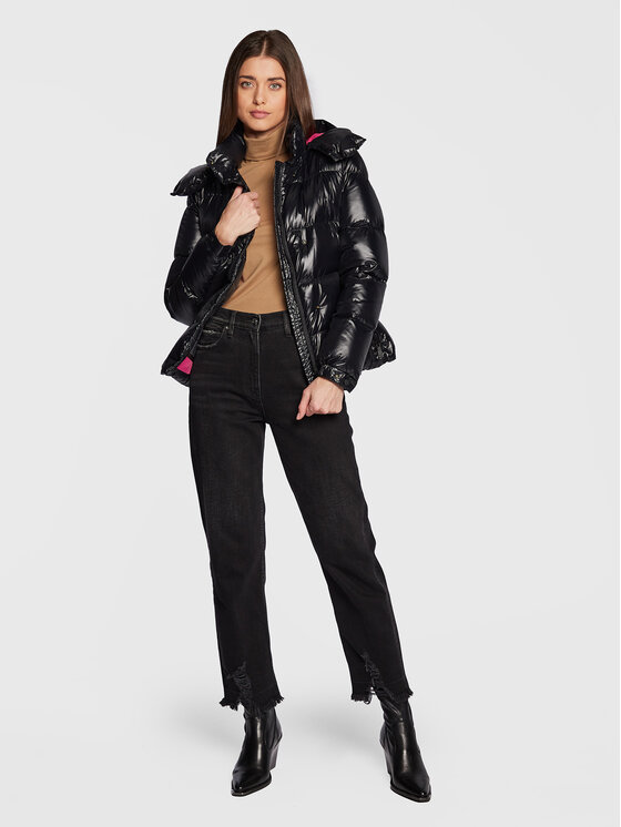 Add Add Μπουφάν πουπουλένιο 6AW771 Μαύρο Regular Fit