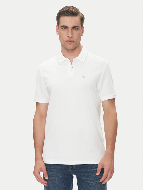 Calvin Klein Calvin Klein Polo LV04LC239G Biały Regular Fit