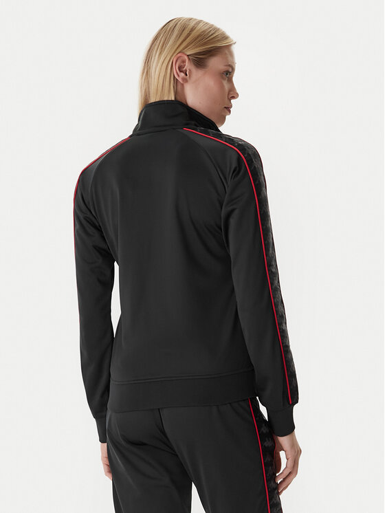 Kappa Kappa Bluza 301PSC0 Czarny Slim Fit
